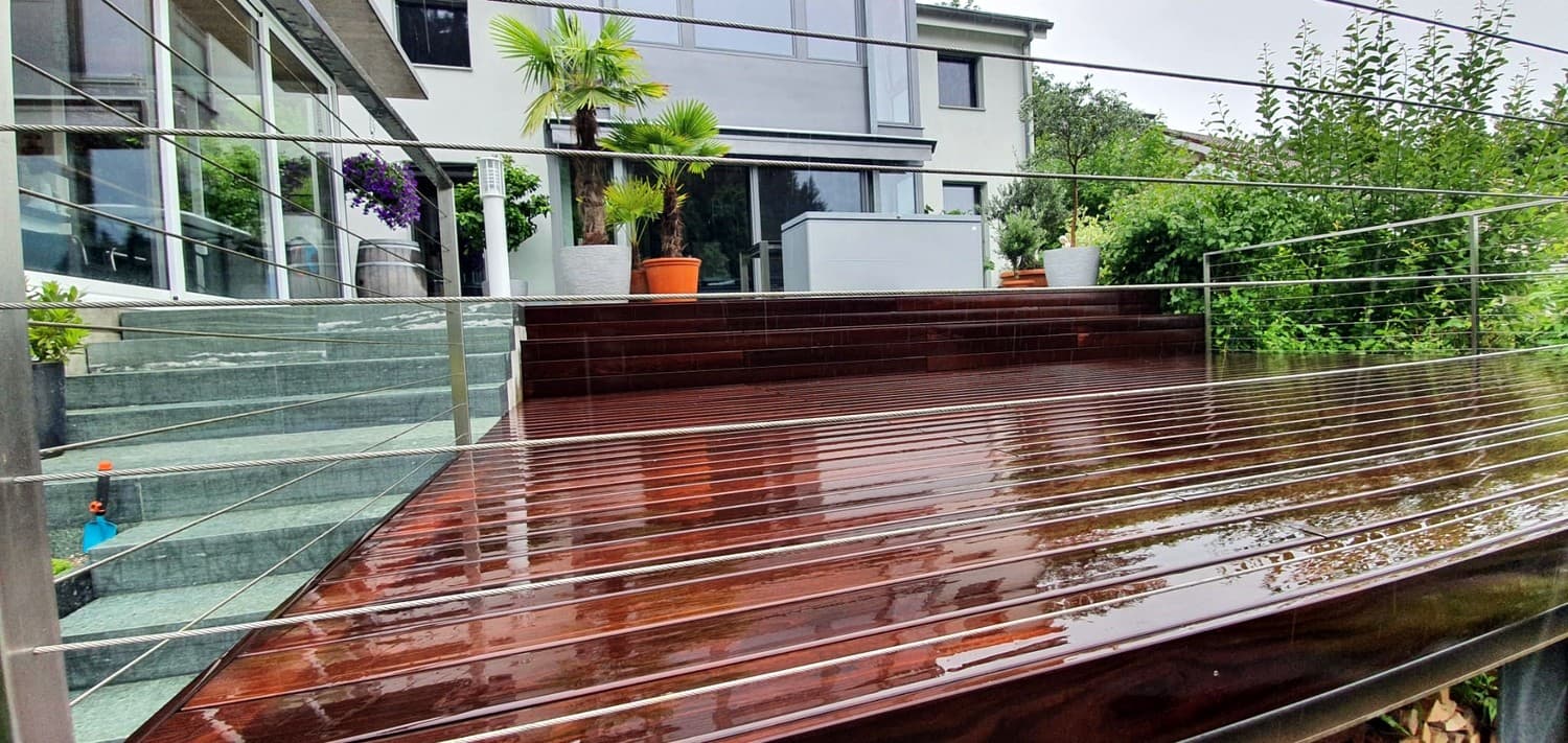 Naturstein-Sitzplatz in Gränichen